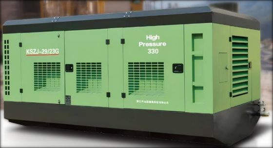 गहरे कुएं का स्क्रू एयर कंप्रेसर 1.7-3.5Mpa 18-43m³/मिनट भूतापीय ड्रिलिंग के लिए