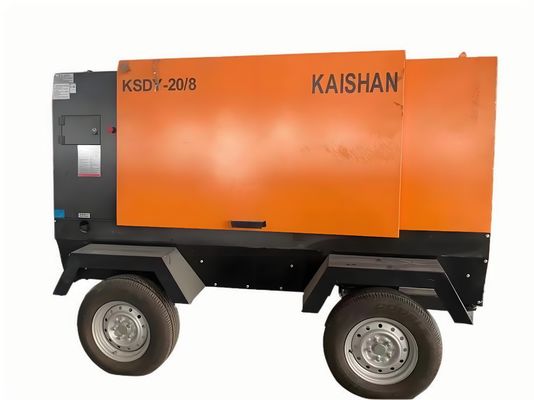 भारी औद्योगिक उपयोग के लिए कम शोर मोबाइल हवा कंप्रेसर