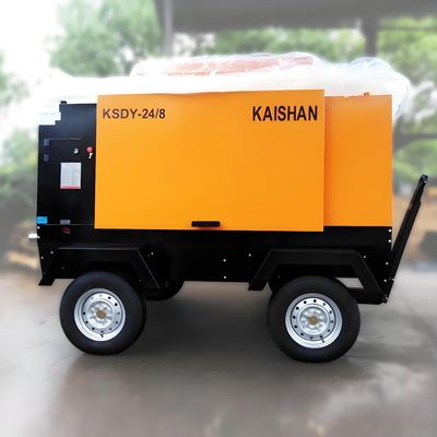 खनन, गहरे कुओं आदि में टिकाऊ और शक्तिशाली मोबाइल हवा कंप्रेसर के लिए उपयुक्त